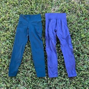 ⚫️Green and Blue Leggings (Set of 2)